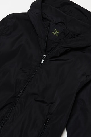 Chaqueta con capucha - Negro