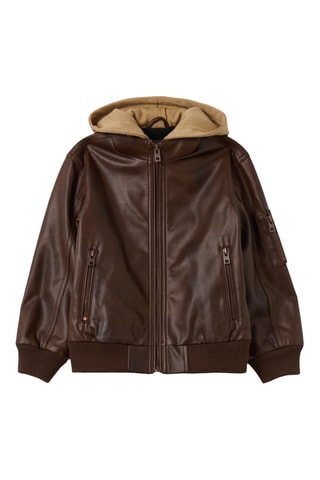 Chaqueta con capucha - Marrón