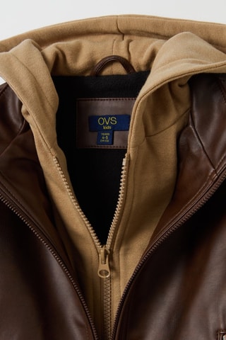 Chaqueta con capucha - Marrón