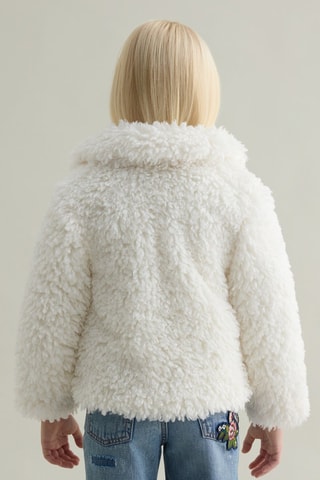 Chaqueta de pelo sintético - Blanco