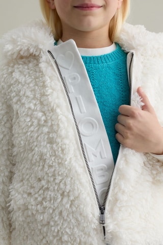 Chaqueta de pelo sintético - Blanco