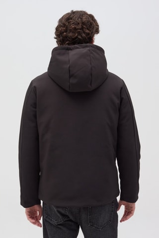 Chaqueta con capucha - Negro