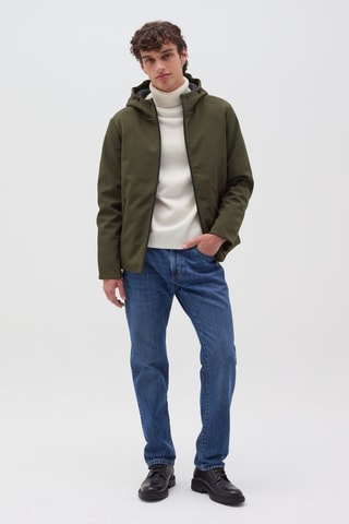 Chaqueta con capucha - Caqui