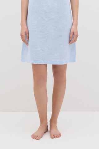 Camisón de algodón orgánico - Celeste