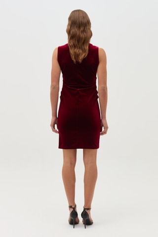 Vestido recto - Rojo oscuro