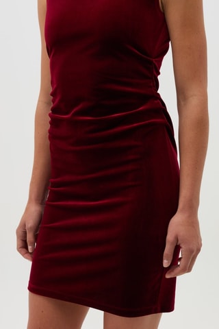 Vestido recto - Rojo oscuro