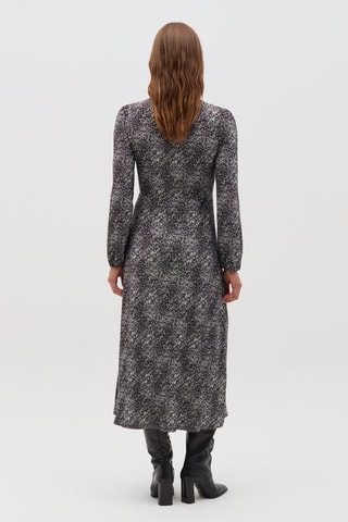 Vestido largo - Negro y blanco