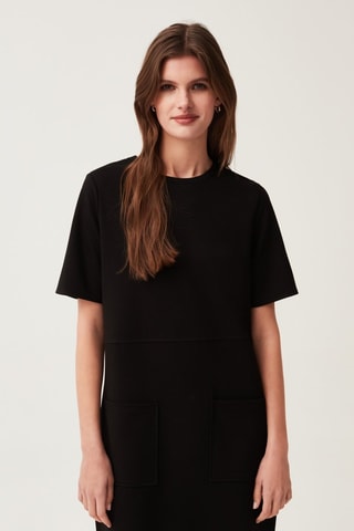 Vestido recto - Negro