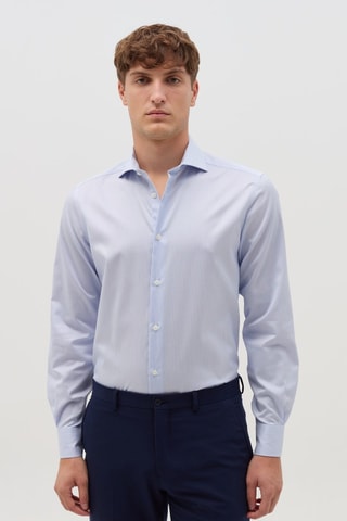 Camisa - Azul claro y blanco