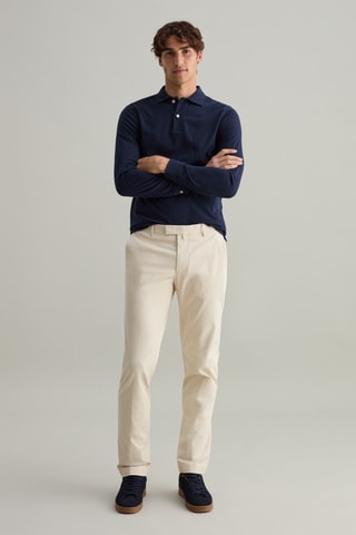 Polo de algodón orgánico - Azul marino