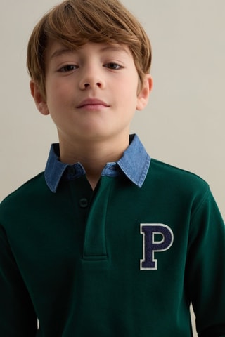 Polo - Verde oscuro y azul marino