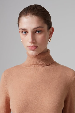 Jersey fino de lana - Camel