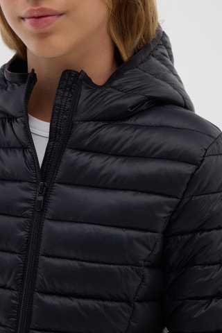 Anorak con capucha - Negro