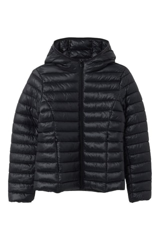 Anorak con capucha - Negro