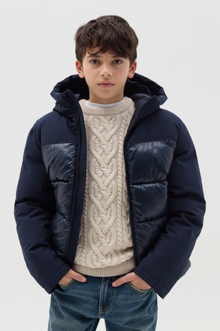 Anorak con capucha - Azul marino