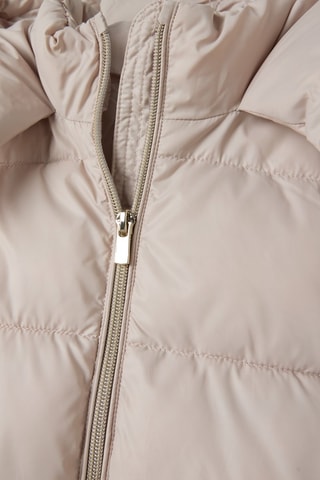 Anorak largo con capucha - Beige