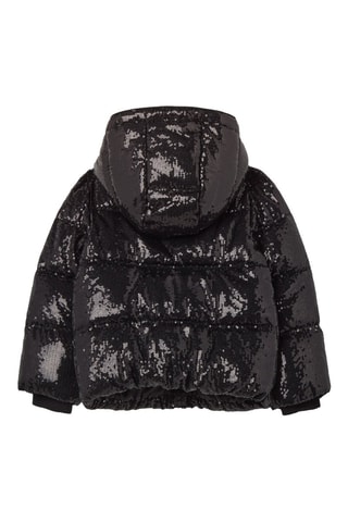 Anorak con capucha - Negro