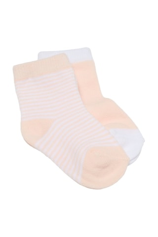 2 pares de calcetines de algodón orgánico - Blanco