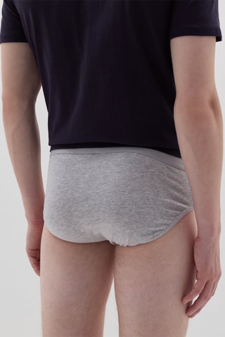 Slip de algodón orgánico - Gris jaspeado