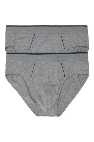 2 slips - Gris jaspeado