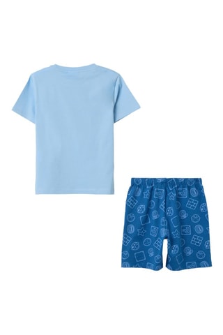 Pijama de algodón orgánico Super Mario - Azul