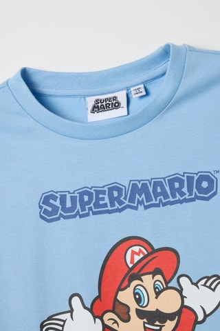Pijama de algodón orgánico Super Mario - Azul