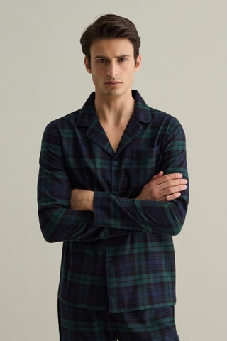 Pijama - Azul marino y verde oscuro