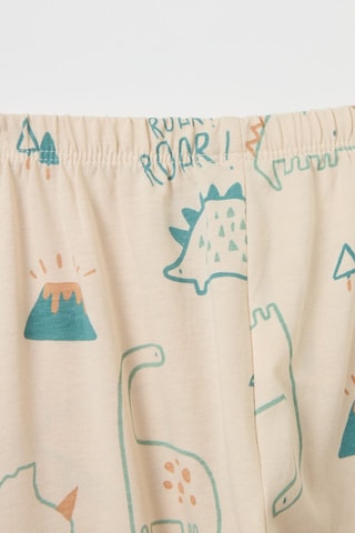 Pijama de algodón orgánico - Beige