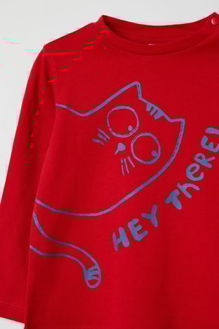 2 camisetas - Rojo y azul cobalto