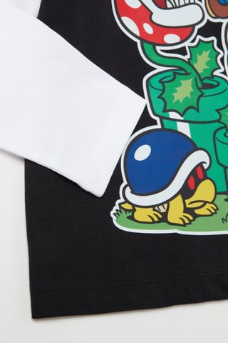 Camiseta Super Mario - Negro