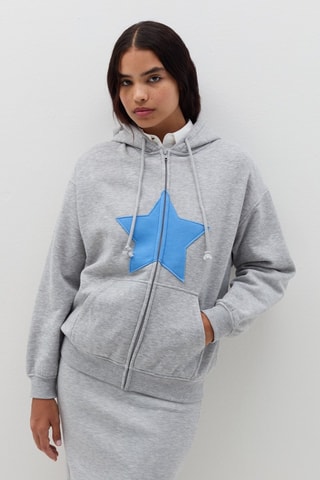 Sudadera con capucha - Gris claro