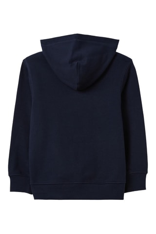 Sweat com capuz em algodão biológico - Azul-marinho