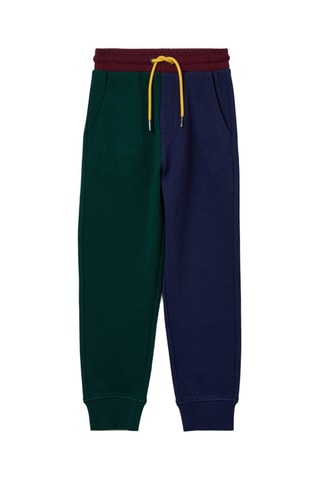 Sudadera con capucha y pantalón de chándal - Verde oscuro y azul marino