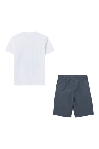 Camiseta y bermudas Batman La Liga de la Justicia DC Comics - Blanco y gris