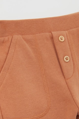 Sudadera y pantalón de chándal de algodón orgánico - Blanco y marrón