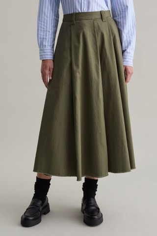 Falda plisada - Verde esmeralda