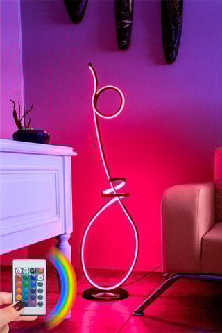 Lámpara de pie LED Catena - Negro - 8-10 W/m