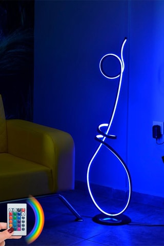 Lámpara de pie LED Catena - Negro - 8-10 W/m