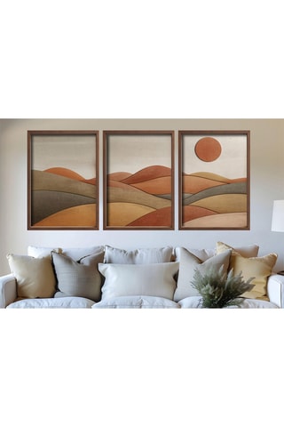 Triptyque en MDF Lillian - 105 x 47 cm
