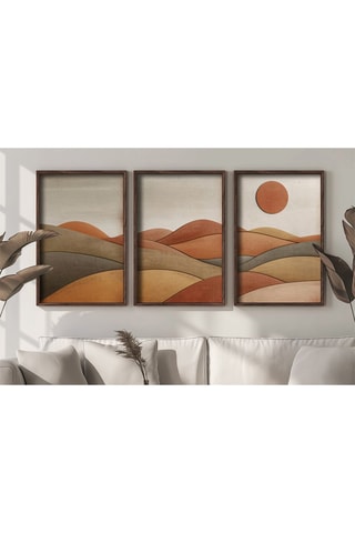 Triptyque en MDF Lillian - 105 x 47 cm