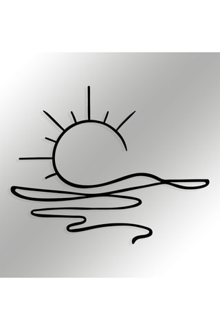 Décoration murale Alborada - Noir  - 55 x 44 cm