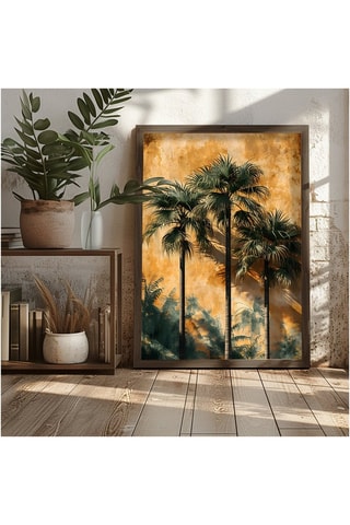 Peinture décorative encadrée en MDF Igor - 50 x 70 cm