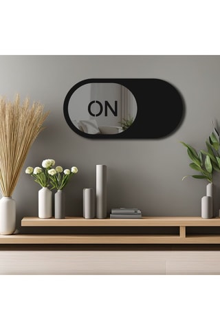 Espejo - 60 x 30 cm - Negro