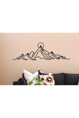 Décoration murale Everest - Noir - 119,5 x 37 cm