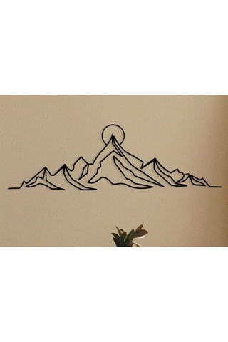 Décoration murale Everest - Noir - 119,5 x 37 cm