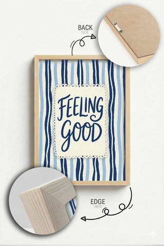 Tableau en bois massif -  33 x 48 cm