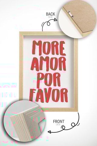 Tableau en bois - 33 x 48 cm