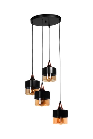 Lámpara de techo -  Negro - 4 x 60 W