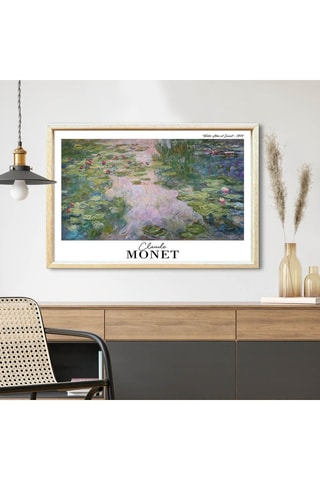 Tableau « Les Nymphéas » Claude Monet - 42 x 62 cm