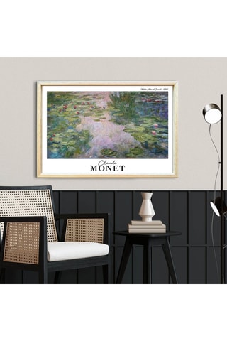 Tableau « Les Nymphéas » Claude Monet - 42 x 62 cm